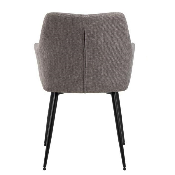 Krzesło Lizzy z podłokietnikami szare jasne - ACTONA